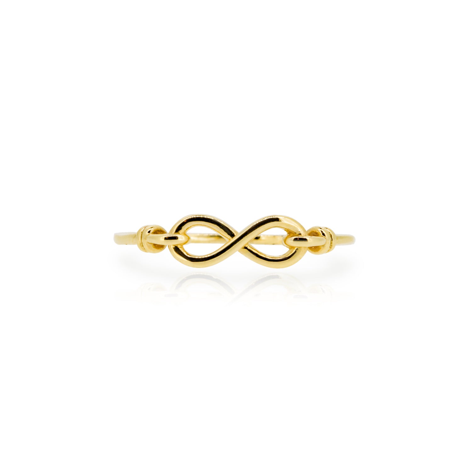 14k Yellow Gold Infinity Ring