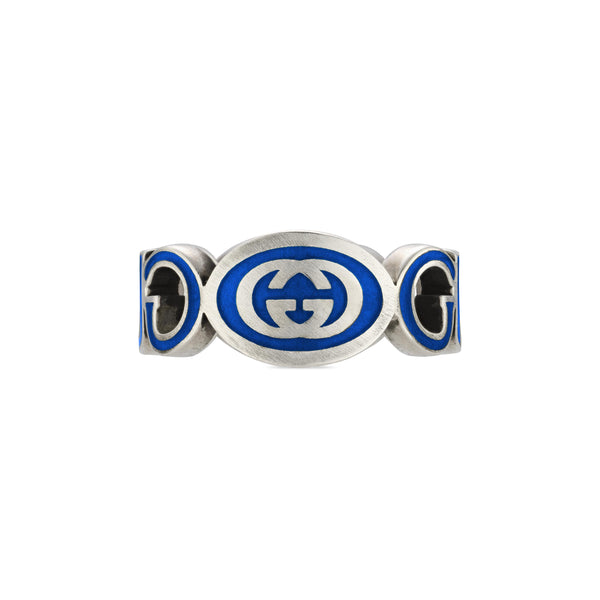 Gucci Silver Interlocking G Ring
