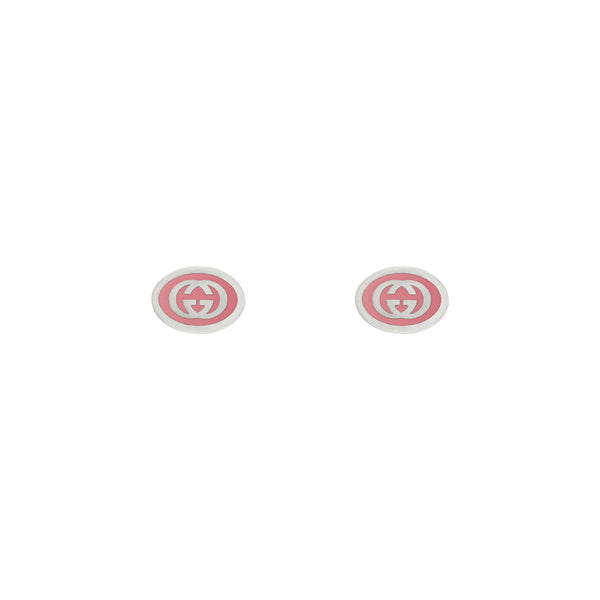Gucci Silver Interlocking G Earrings