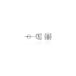 14K White Gold Petite Diamond Studs 0.10ct