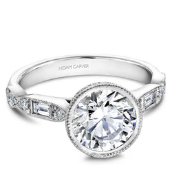 Noam Carver Vintage Diamond Engagement Ring (B355-01W)