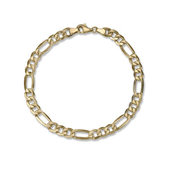 10K Yellow Gold Figaro Link Bracelet