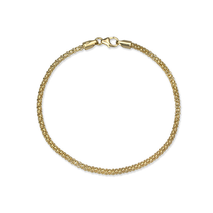 14K Yellow Gold Bead Link Bracelet