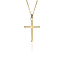 18k Yellow Gold Cross Pendant
