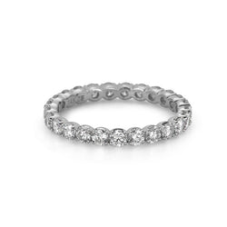 14K White Gold Diamond Eternity Ring