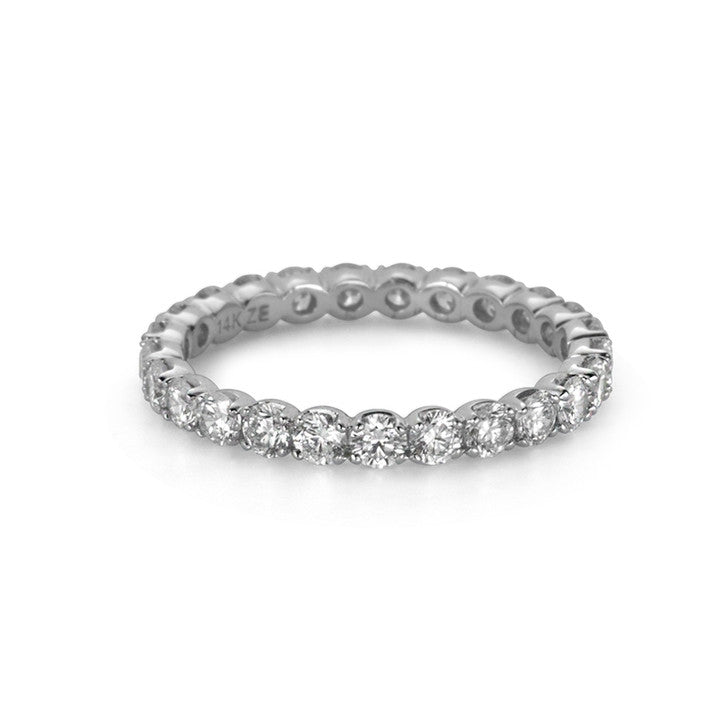 14K White Gold Diamond Eternity Ring