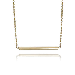 10K Yellow Gold Bar Necklace