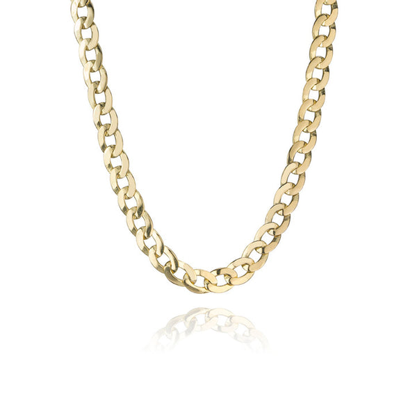 14k Yellow Gold Curb Link Necklace