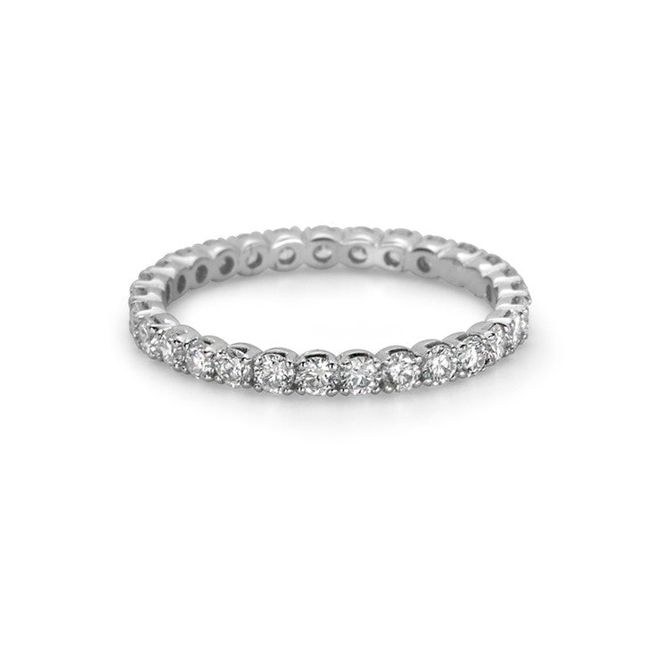 14K White Gold Diamond Eternity Ring