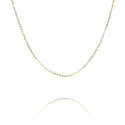 14k Yellow Gold 18" Thin Shimmer Chain