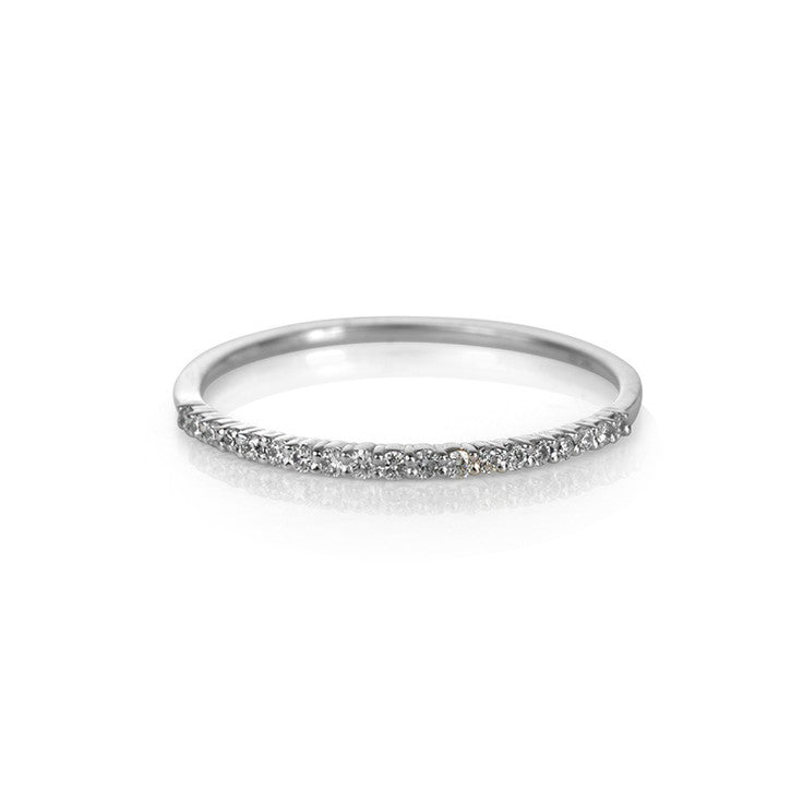 14K White Gold Diamond Ring