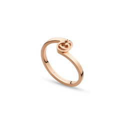 Gucci 18K Rose Gold GG Running Ring